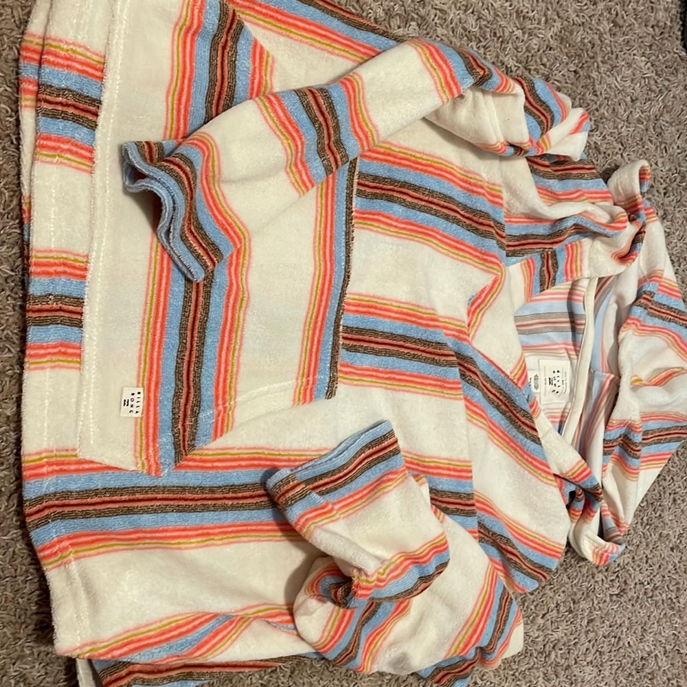 Medium BillaBong hooded sweatshirt, poncho type.